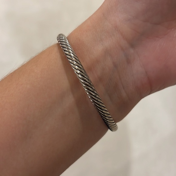 David Yurman Cable Classics Bracelet Sterling Silver w/ Pearls & Pavé Diamonds - Picture 7 of 7